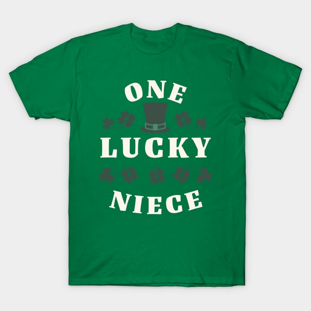 One Lucky Niece St Patricks Day T-Shirt by DivShot 